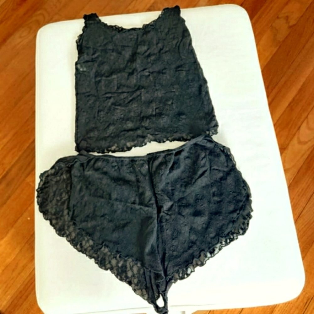 2pc Lace Lingerie PJ Set